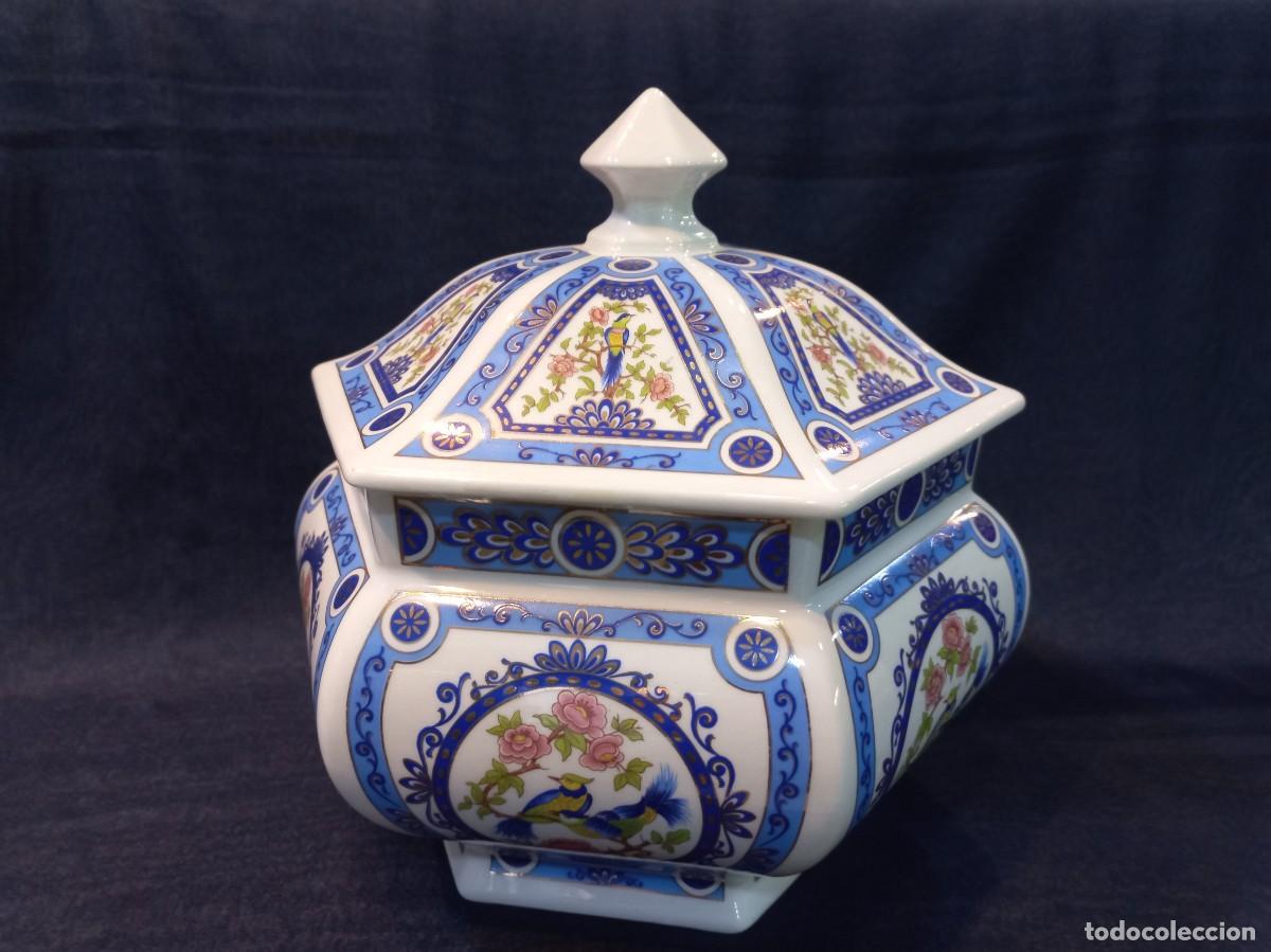 Antig&uuml;edades: SOPERA HEXAGONAL (porcelana oriental) faisanes - Foto 1