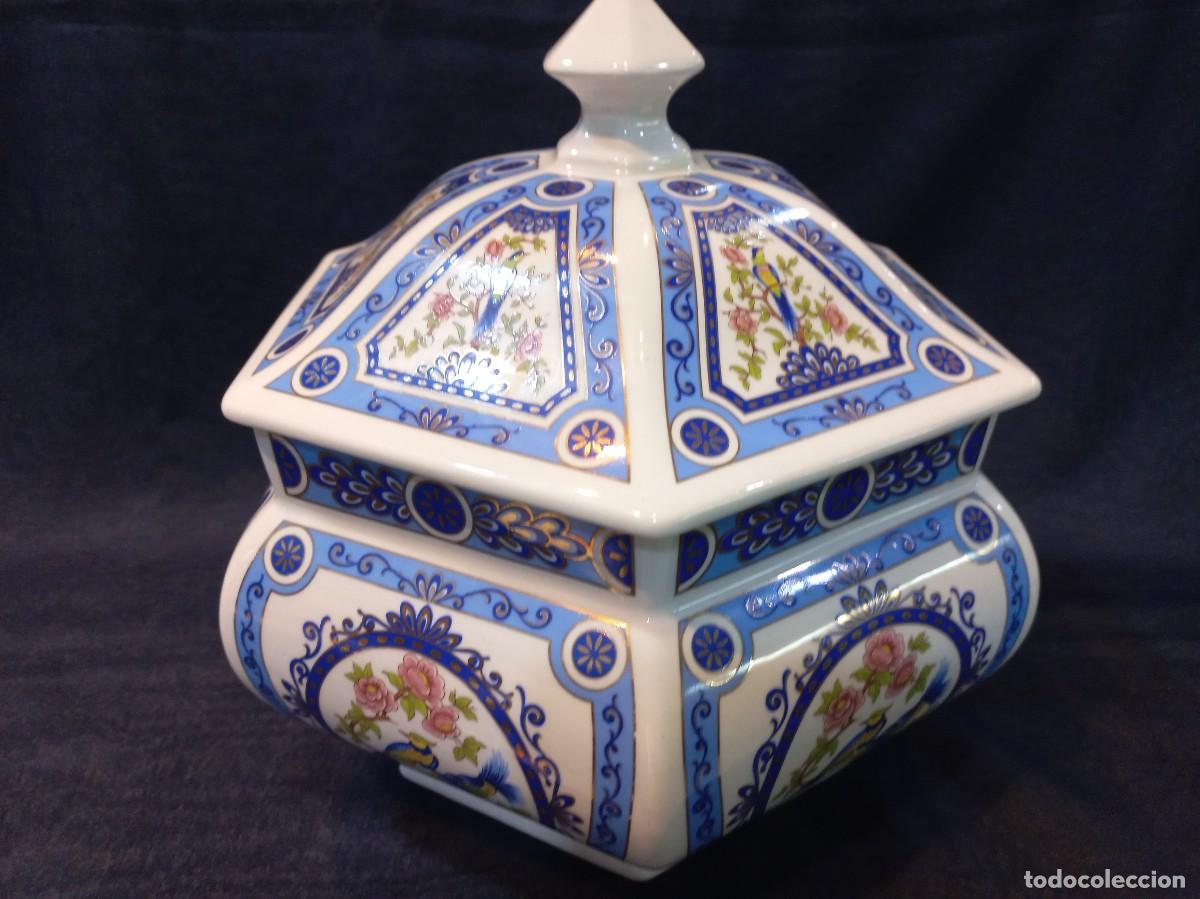 Antig&uuml;edades: SOPERA HEXAGONAL (porcelana oriental) faisanes - Foto 2