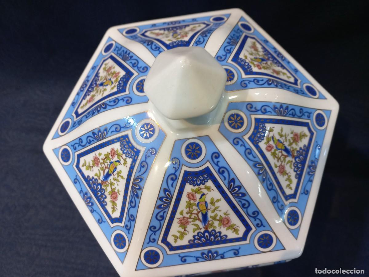 Antig&uuml;edades: SOPERA HEXAGONAL (porcelana oriental) faisanes - Foto 4