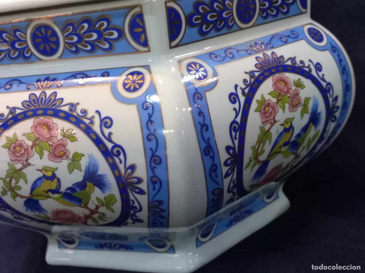 Antig&uuml;edades: SOPERA HEXAGONAL (porcelana oriental) faisanes - Foto 9