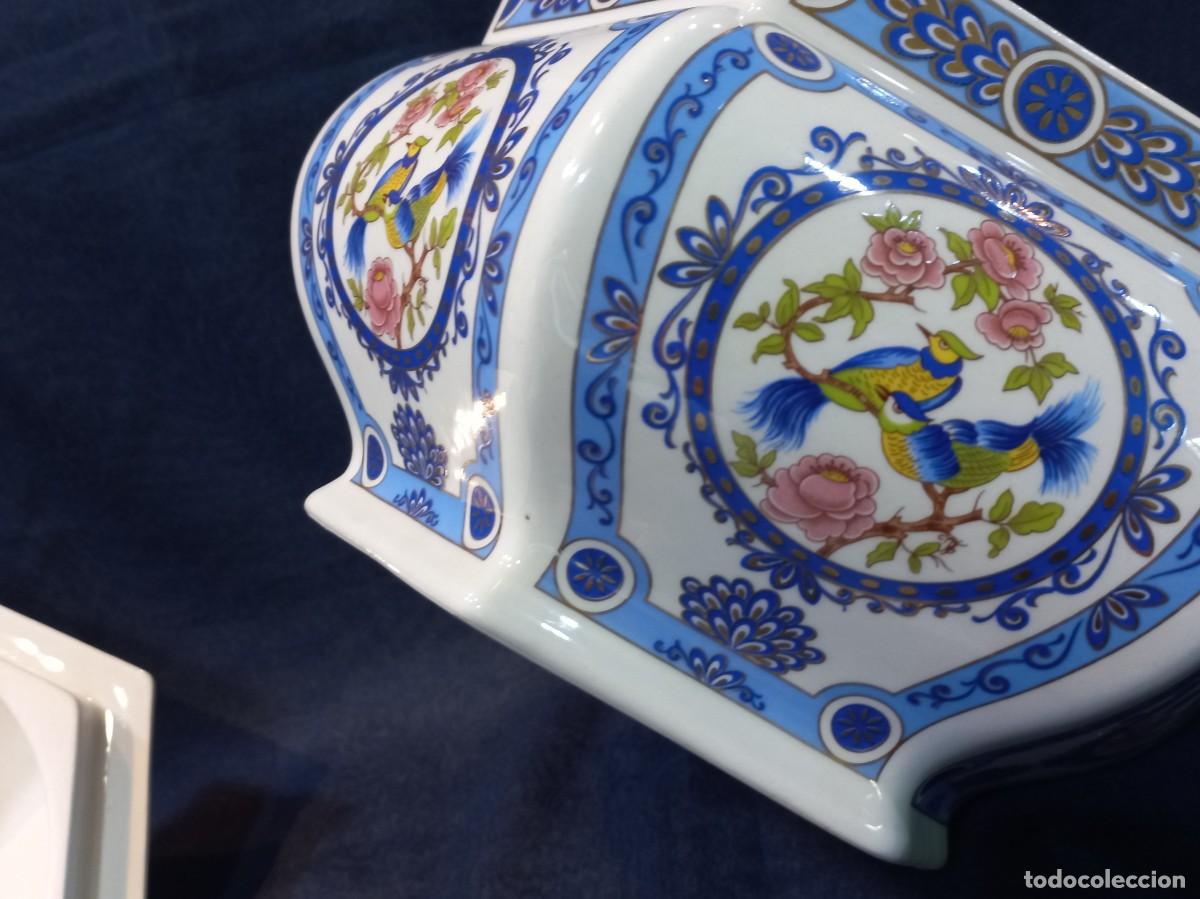 Antig&uuml;edades: SOPERA HEXAGONAL (porcelana oriental) faisanes - Foto 10