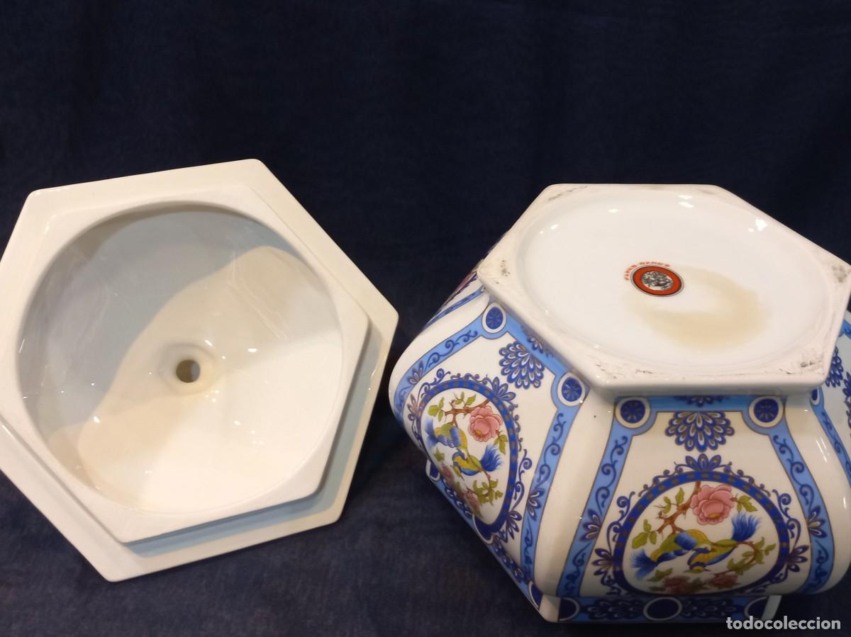 Antig&uuml;edades: SOPERA HEXAGONAL (porcelana oriental) faisanes - Foto 13