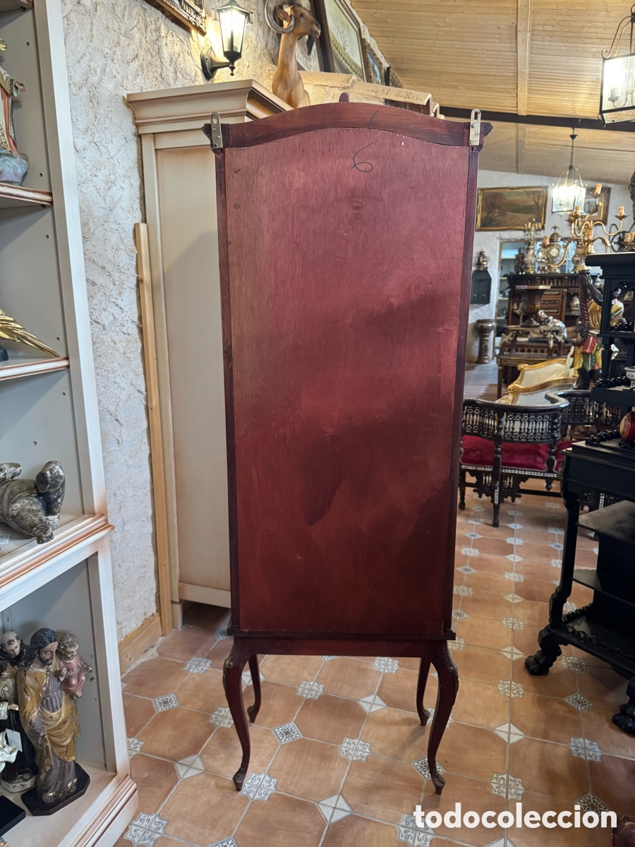 Antig&uuml;edades: VITRINA LUIS XV CAOBA - Foto 6