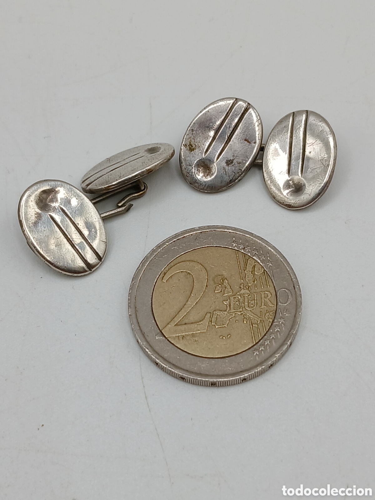 Antig&uuml;edades: Antiguos gemelos plata - Foto 2