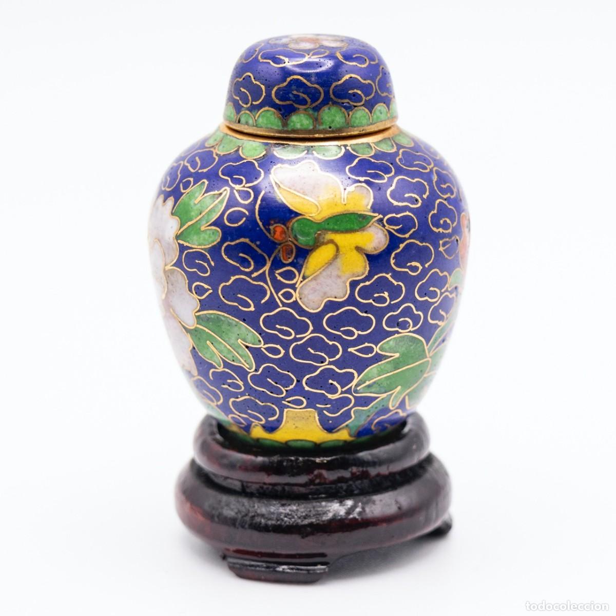 Antig&uuml;edades: Jarrones Esmalte Cloisonn&eacute; - Foto 2