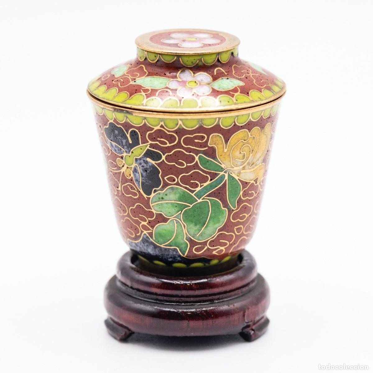 Antig&uuml;edades: Jarrones Esmalte Cloisonn&eacute; - Foto 3