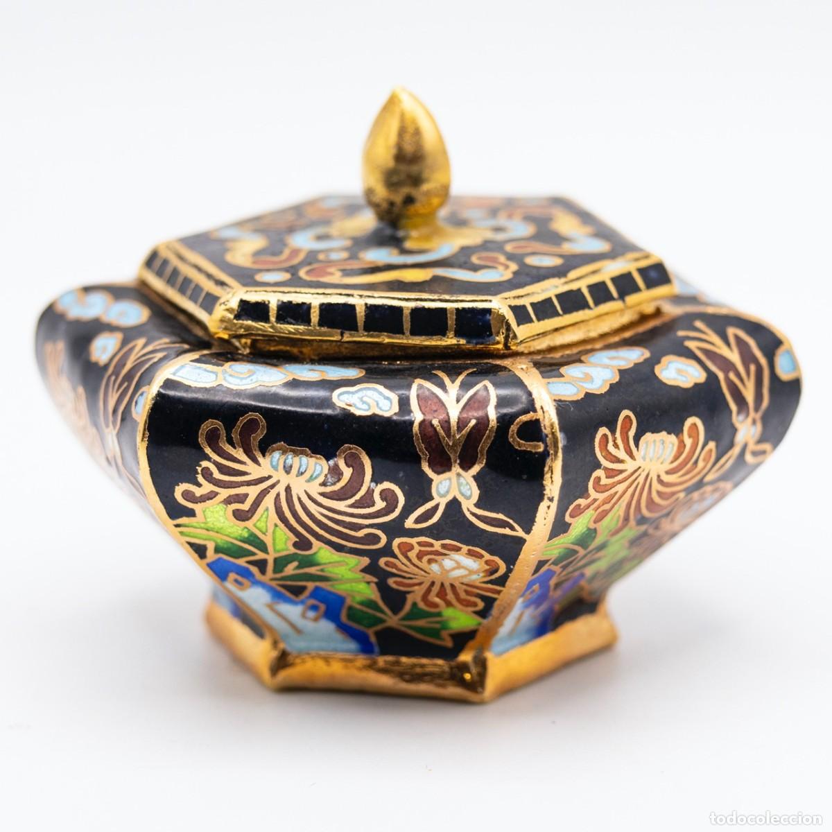 Antig&uuml;edades: Jarrones Esmalte Cloisonn&eacute; - Foto 6