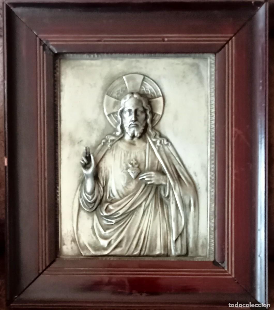 Antig&uuml;edades: RELIEVE SAGRADO CORAZON DE JESUS. - Foto 1