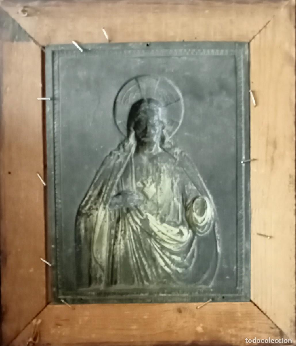 Antig&uuml;edades: RELIEVE SAGRADO CORAZON DE JESUS. - Foto 2