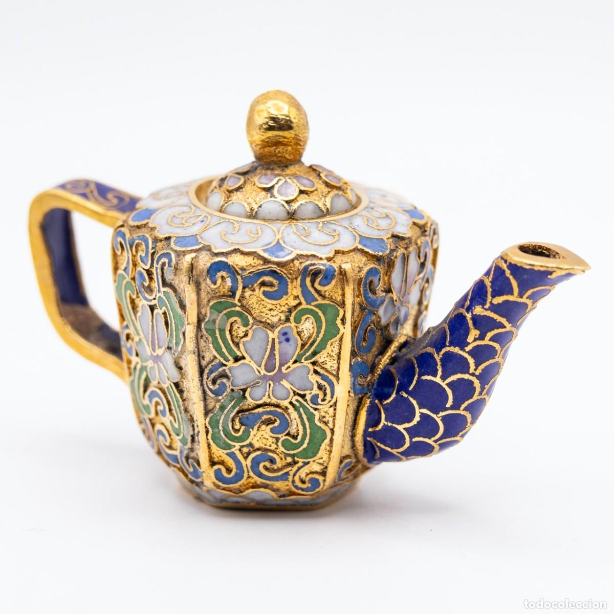 Antig&uuml;edades: Teteras Esmalte Cloisonn&eacute; - Foto 2