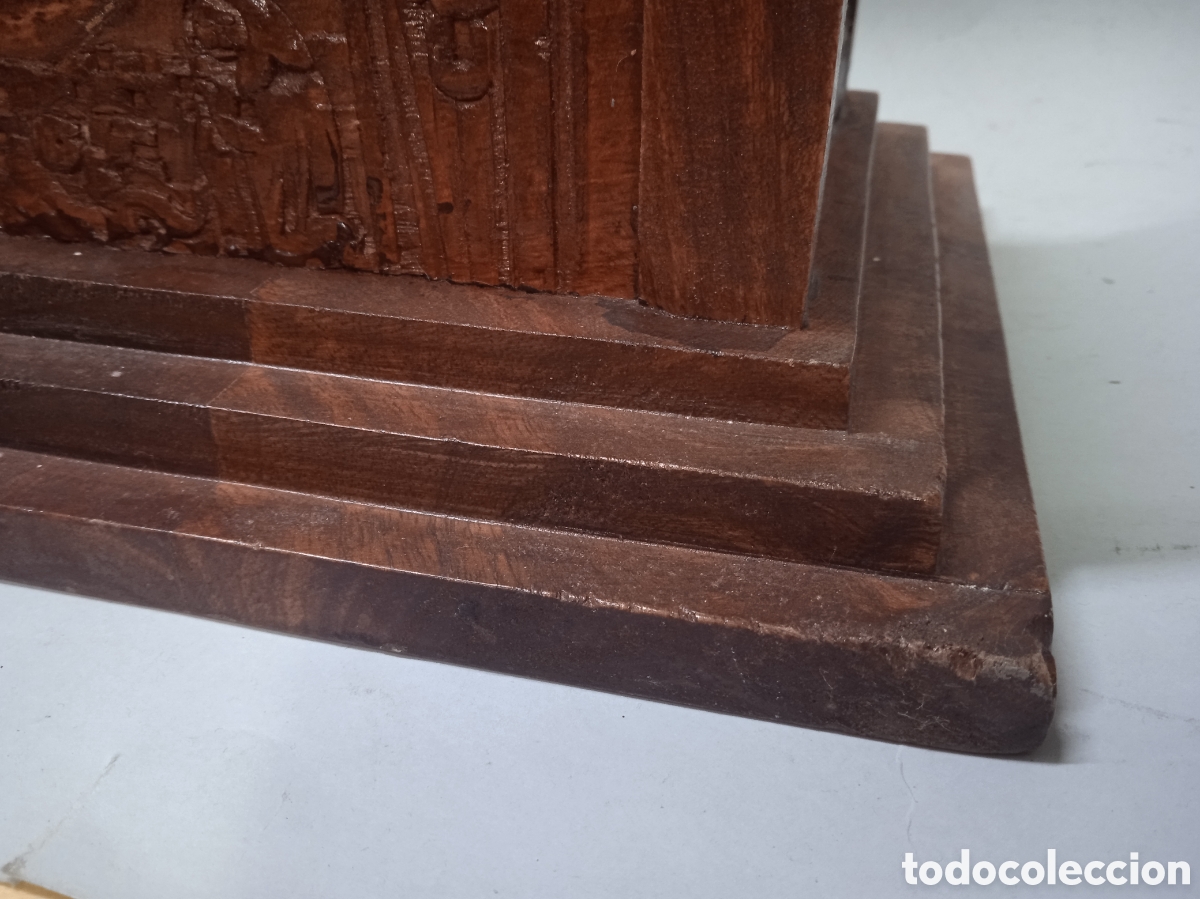 Antig&uuml;edades: Limosnera hucha de madera Shepherds Way - Foto 3