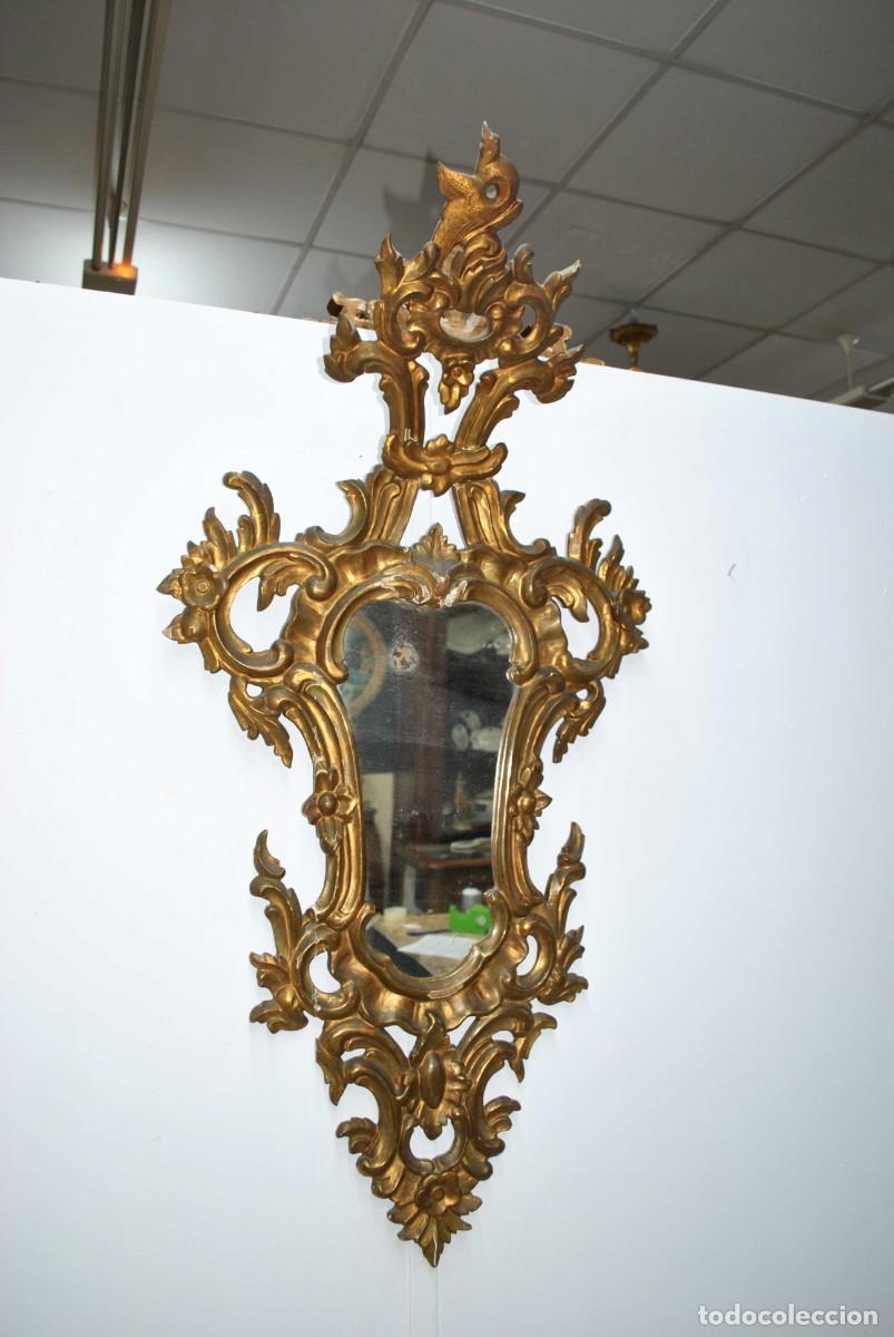 Antig&uuml;edades: ESPEJO CORNUCOPIA DE MADERA - Foto 6