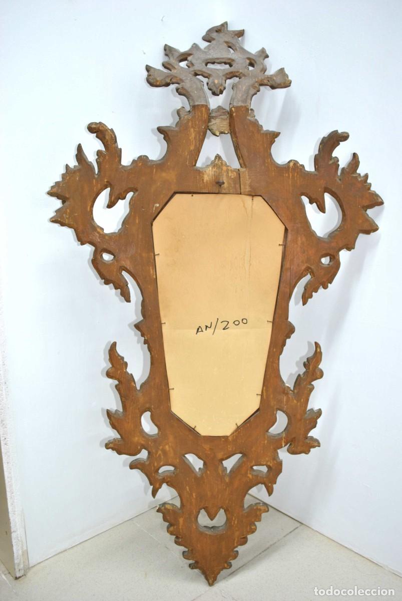Antig&uuml;edades: ESPEJO CORNUCOPIA DE MADERA - Foto 7
