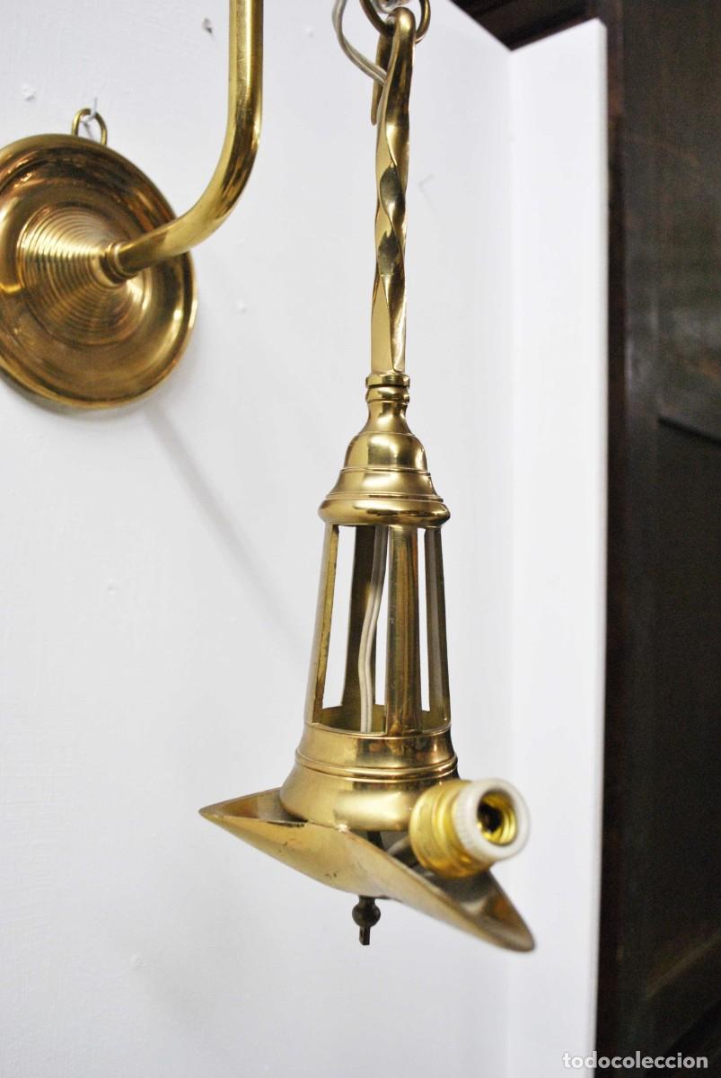 Antig&uuml;edades: APLIQUE DE PARED TIPO CANDIL - Foto 2