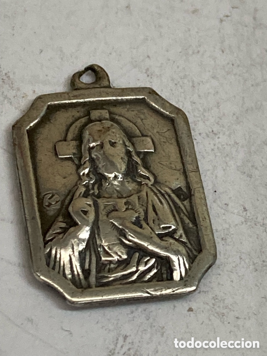 Antig&uuml;edades: Medalla de plata religiosa C348 - Foto 1