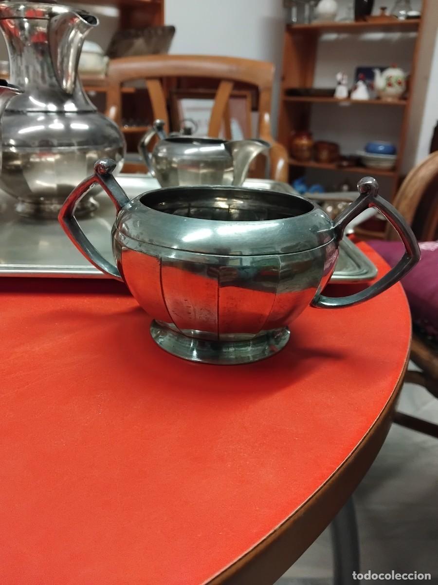 Antig&uuml;edades: JUEGO DE T&Eacute; Y CAF&Eacute; PLATA SHEFFIELD - Foto 4