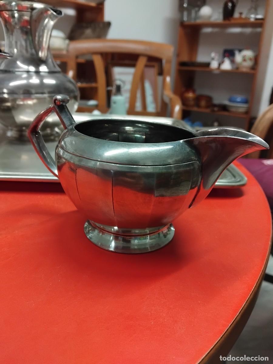 Antig&uuml;edades: JUEGO DE T&Eacute; Y CAF&Eacute; PLATA SHEFFIELD - Foto 5