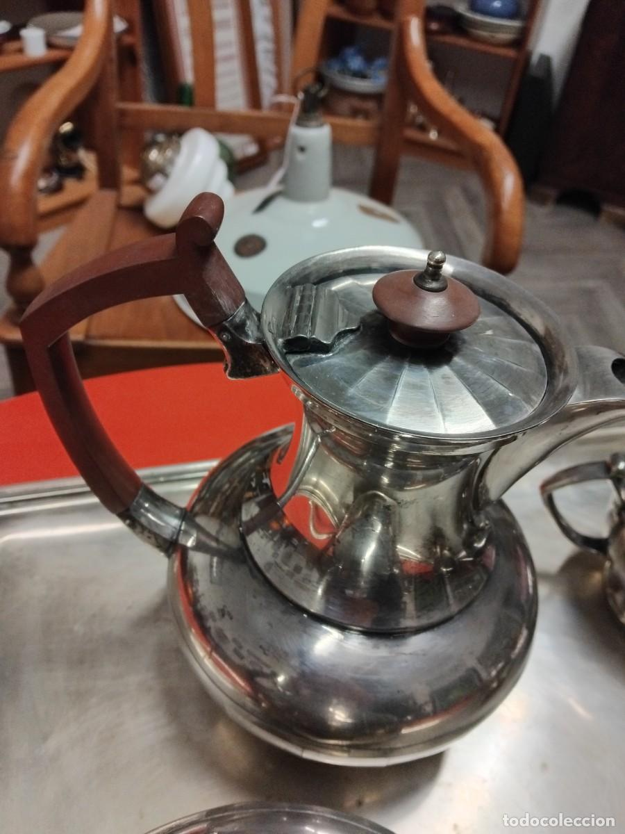 Antig&uuml;edades: JUEGO DE T&Eacute; Y CAF&Eacute; PLATA SHEFFIELD - Foto 10