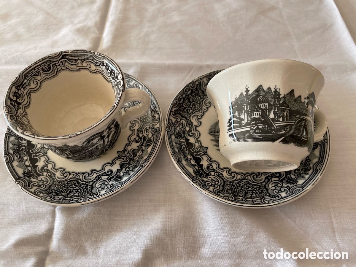 Antig&uuml;edades: 6 tazas de caf&eacute; La Cartuja - Foto 1