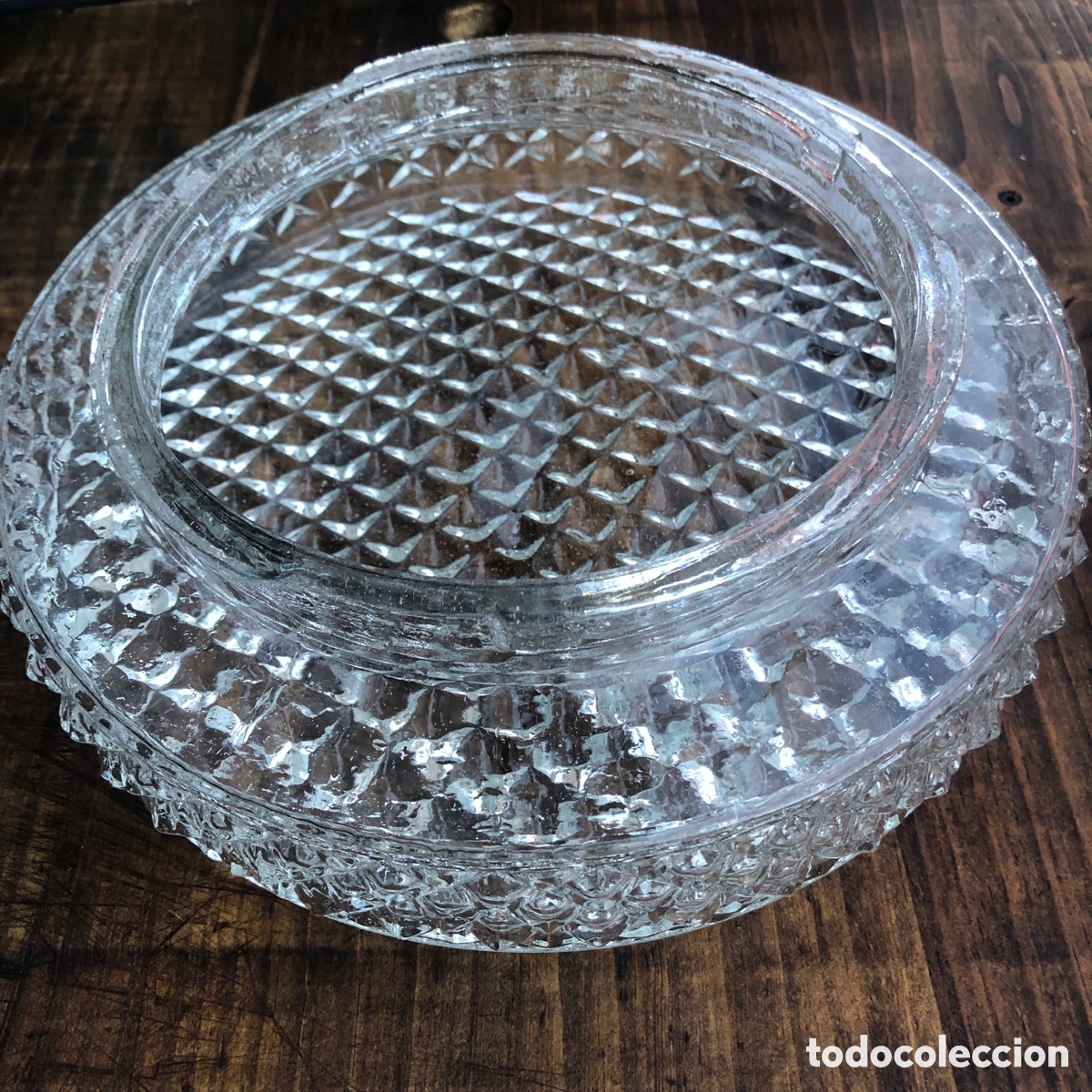 Antig&uuml;edades: ANTIGUO PLAF&Oacute;N DE CRISTAL - Foto 2