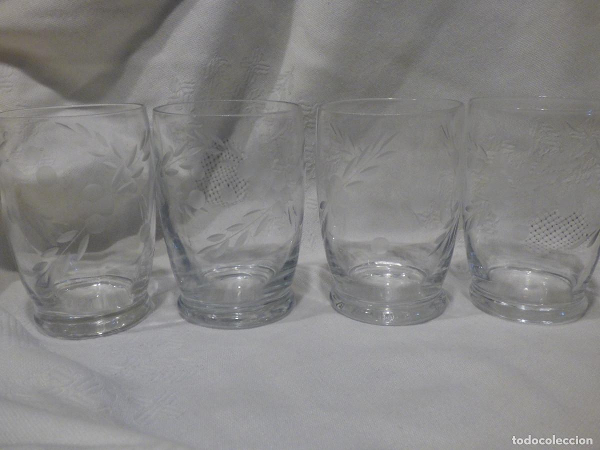 Antig&uuml;edades: Vasos cristal tallado. - Foto 1