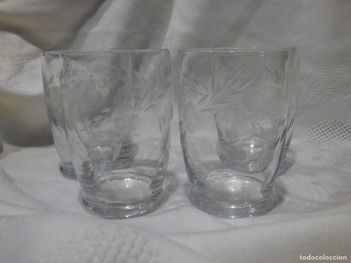 Antig&uuml;edades: Vasos cristal tallado. - Foto 2