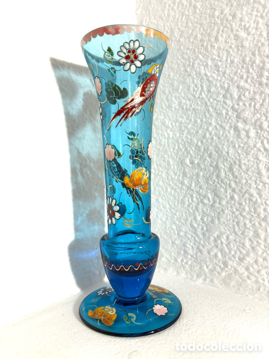 Antig&uuml;edades: VIOLETERO CRISTAL FIRMADO. - Foto 4
