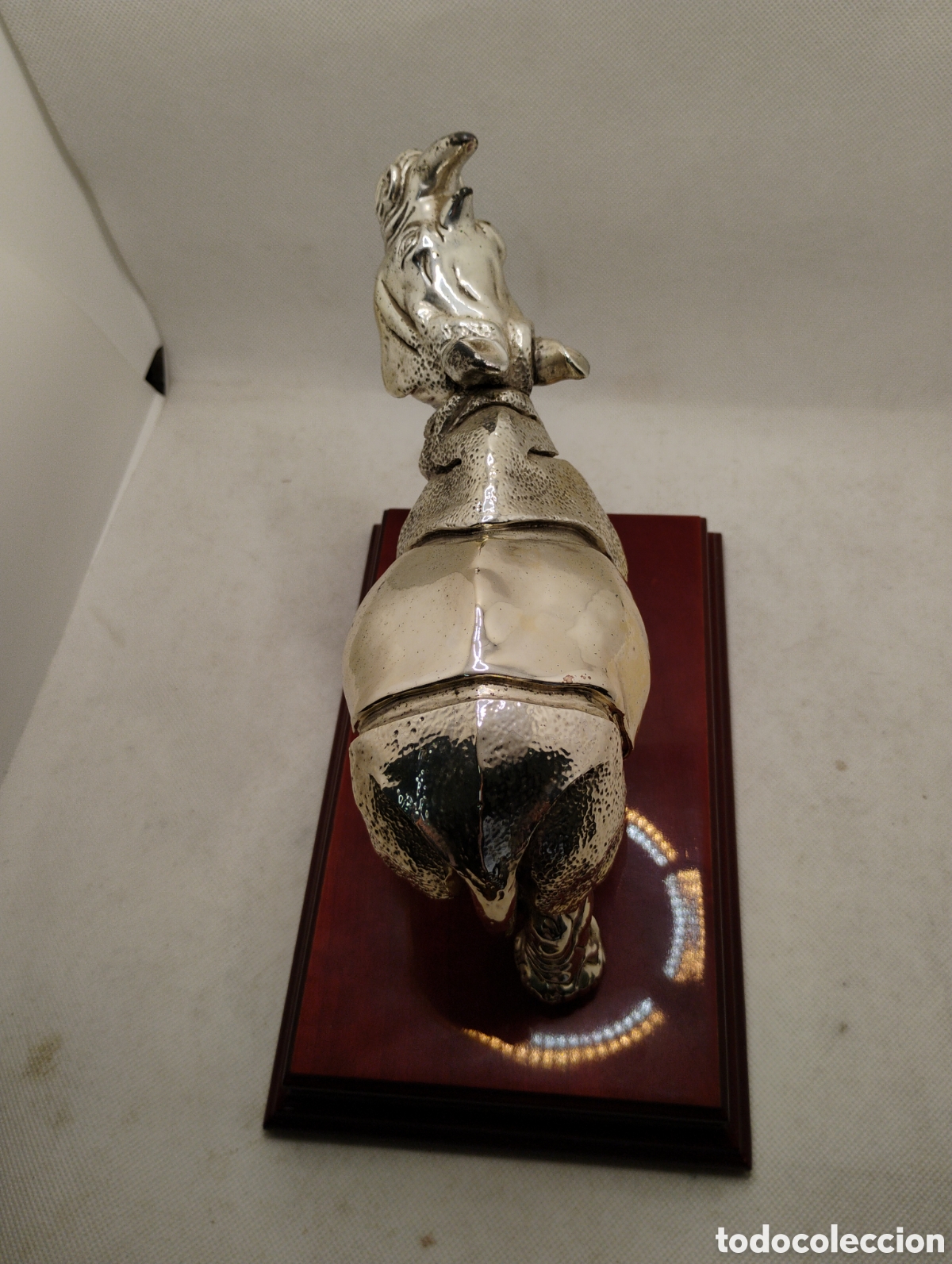 Antig&uuml;edades: Rinoceronte en Plata electroformada - Foto 4