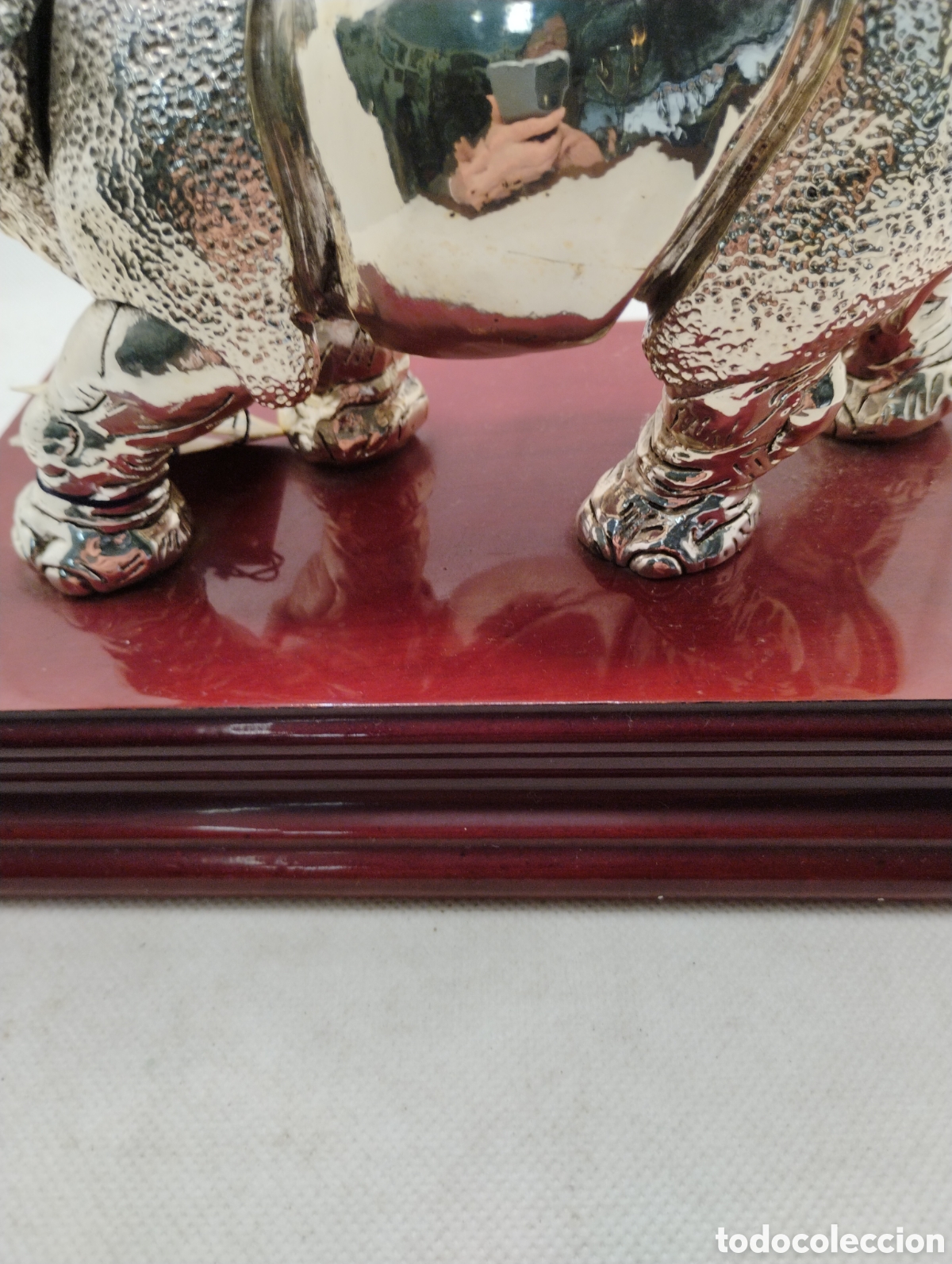Antig&uuml;edades: Rinoceronte en Plata electroformada - Foto 6