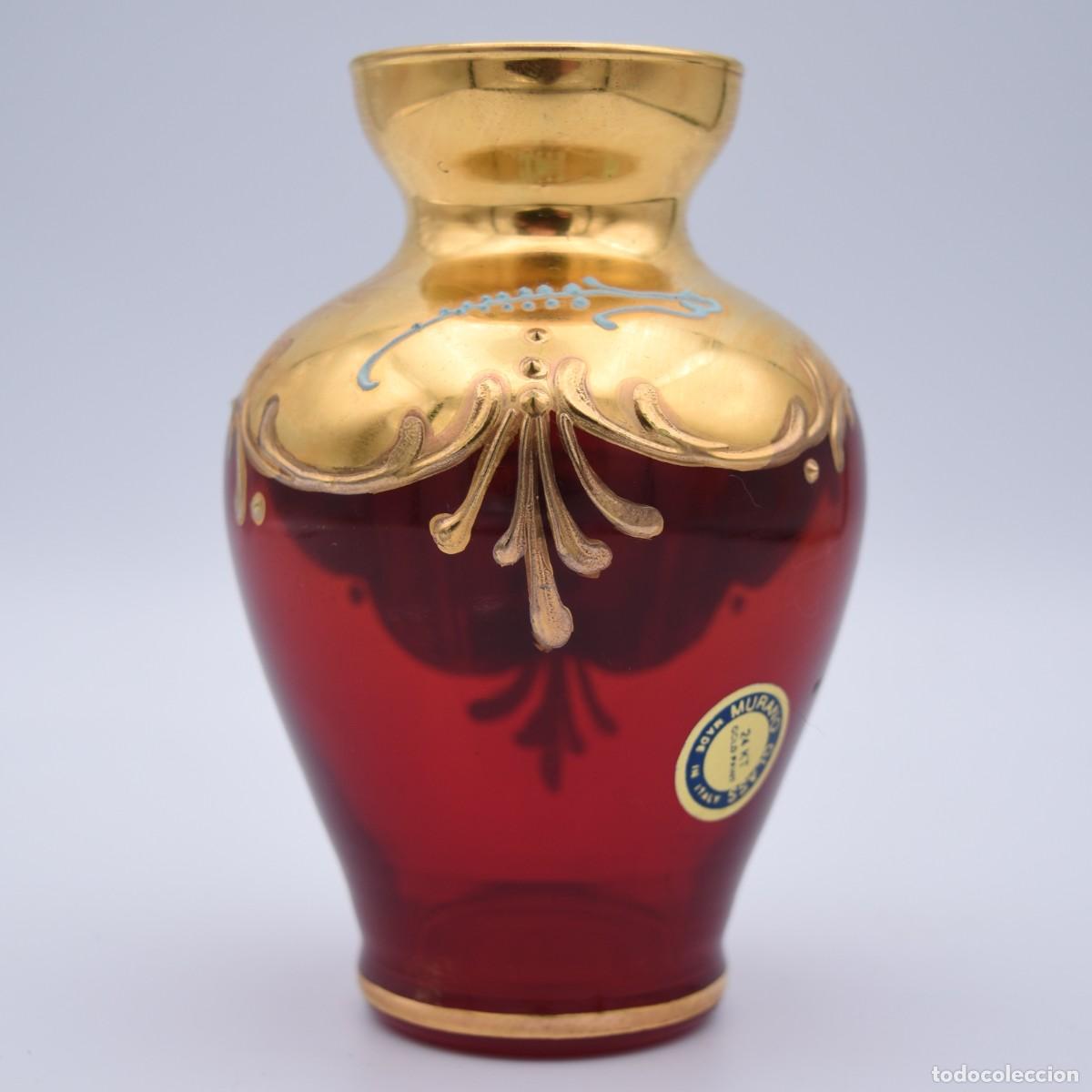 Antig&uuml;edades: Jarr&oacute;n de cristal de murano y oro - Foto 3