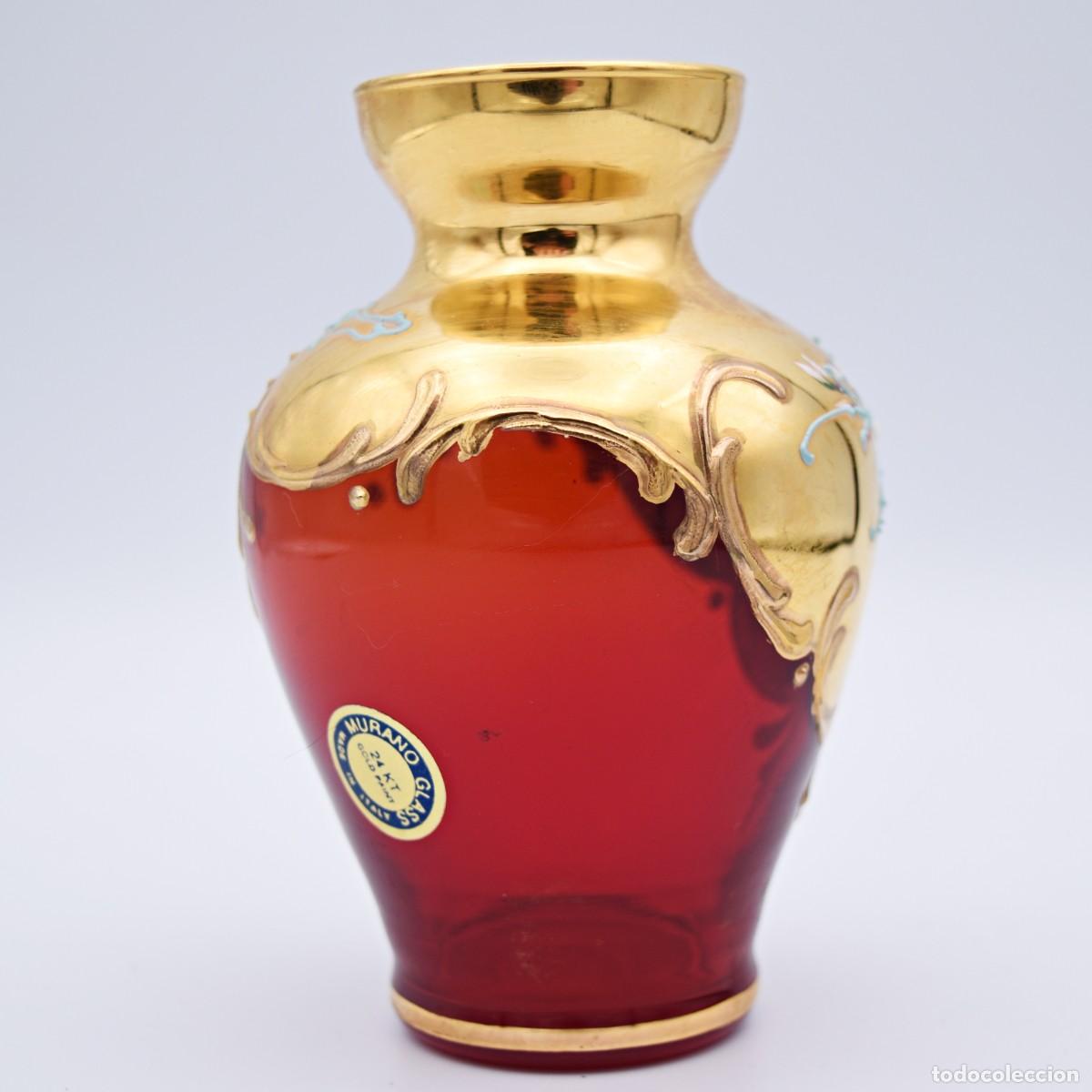 Antig&uuml;edades: Jarr&oacute;n de cristal de murano y oro - Foto 5