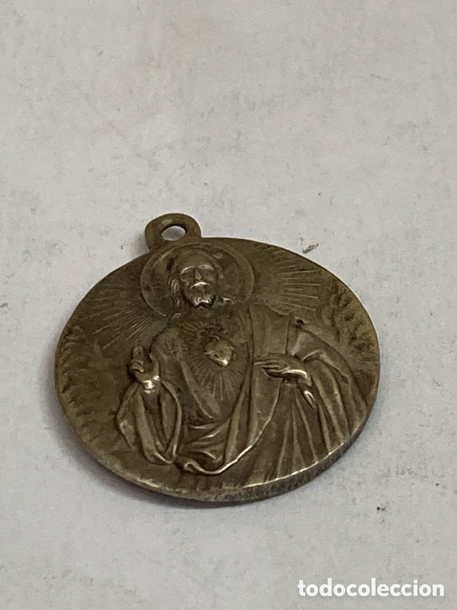 Antig&uuml;edades: Medalla de metal religiosa C349 - Foto 1