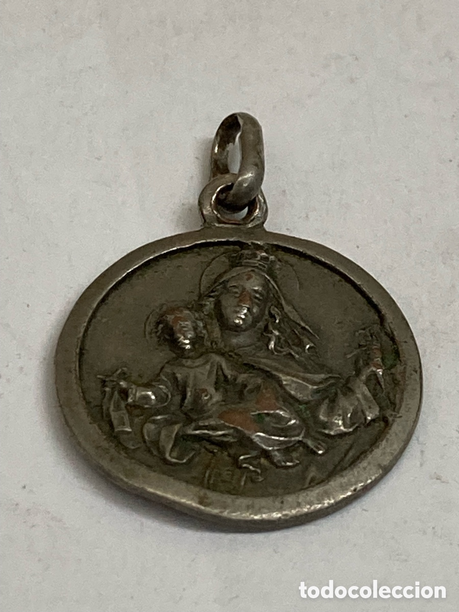 Antig&uuml;edades: Medalla de metal religiosa C359 - Foto 2