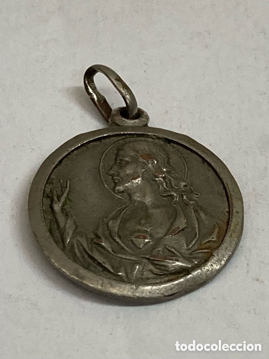 Antig&uuml;edades: Medalla de metal religiosa C359 - Foto 1