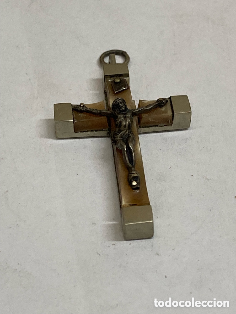 Antig&uuml;edades: Cruz de bisuter&iacute;a y esmalte C372 - Foto 1