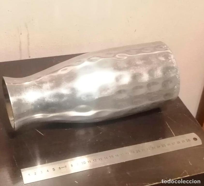 Antig&uuml;edades: cer&aacute;mica florero jarr&oacute;n cromada Para decorar - Foto 3
