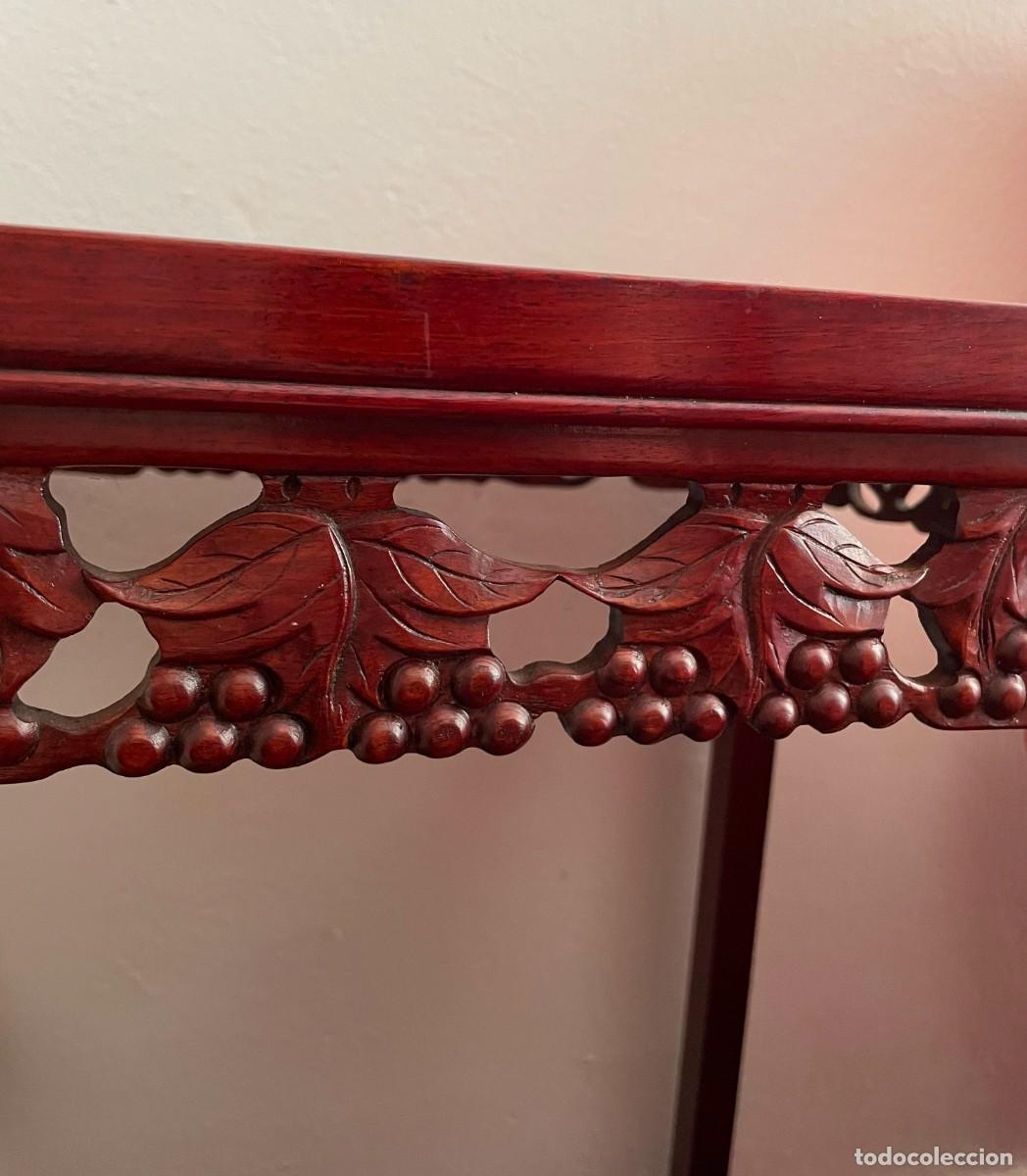 Antig&uuml;edades: MESA Y TABURATE MADERA PALO ROSA - Foto 2