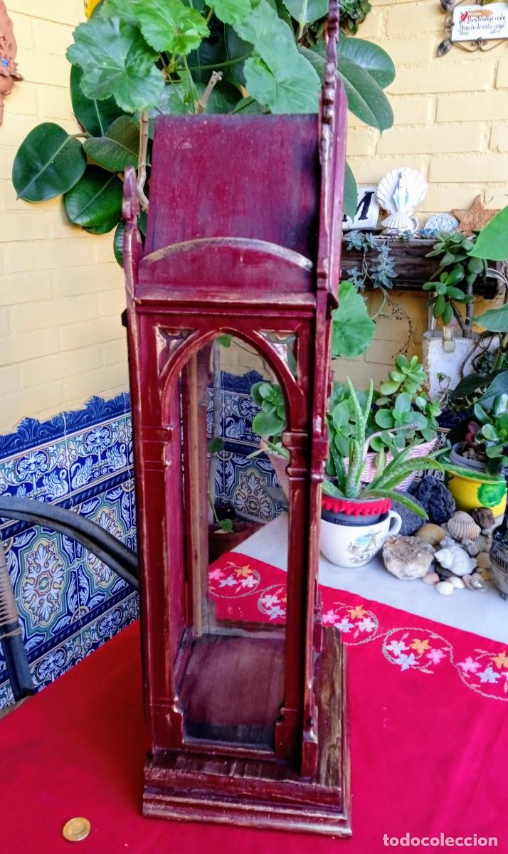Antig&uuml;edades: Capilla antigua de madera estilo g&oacute;tico - Foto 4