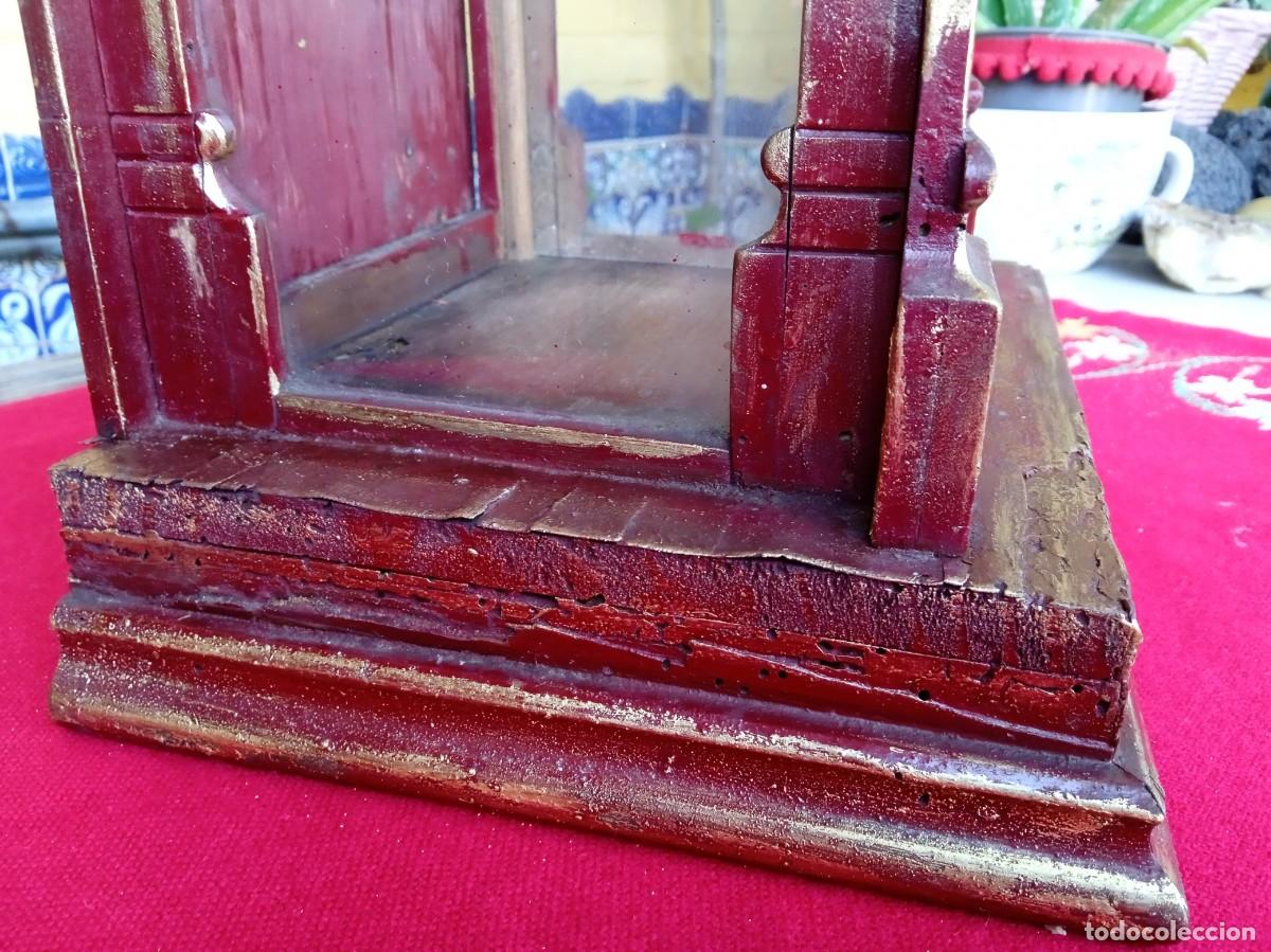 Antig&uuml;edades: Capilla antigua de madera estilo g&oacute;tico - Foto 5