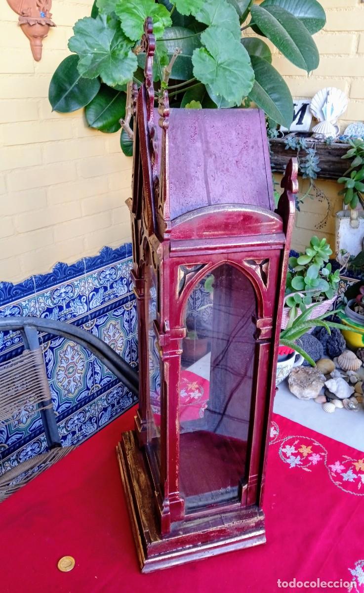 Antig&uuml;edades: Capilla antigua de madera estilo g&oacute;tico - Foto 6