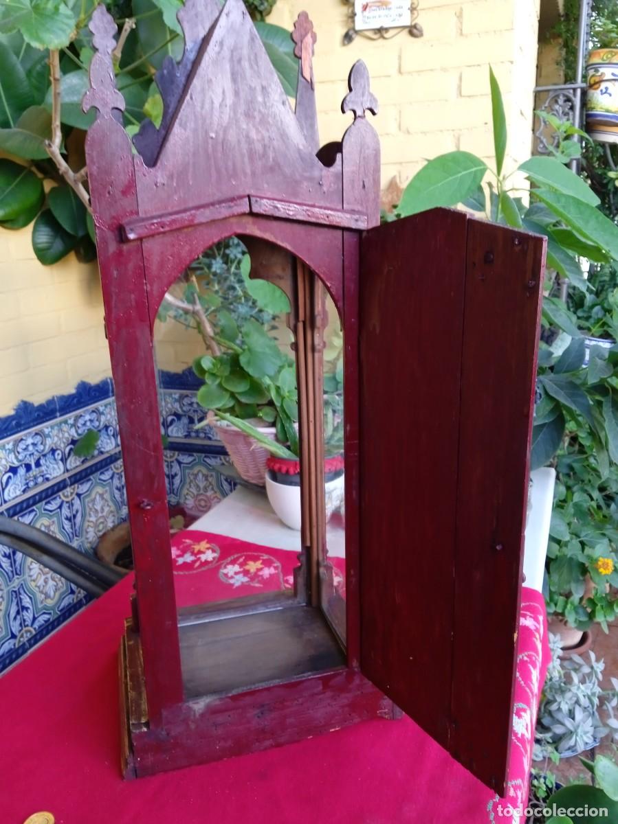 Antig&uuml;edades: Capilla antigua de madera estilo g&oacute;tico - Foto 8