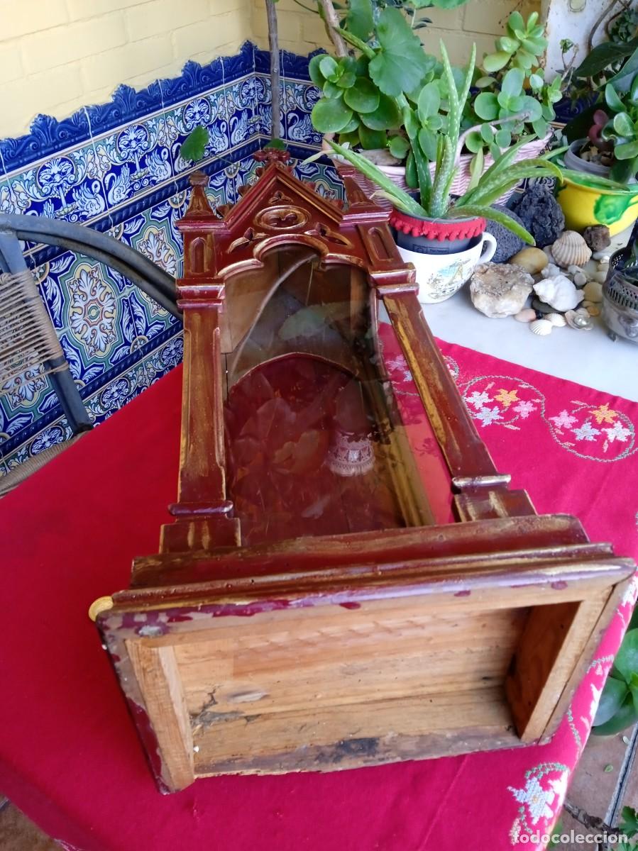 Antig&uuml;edades: Capilla antigua de madera estilo g&oacute;tico - Foto 9
