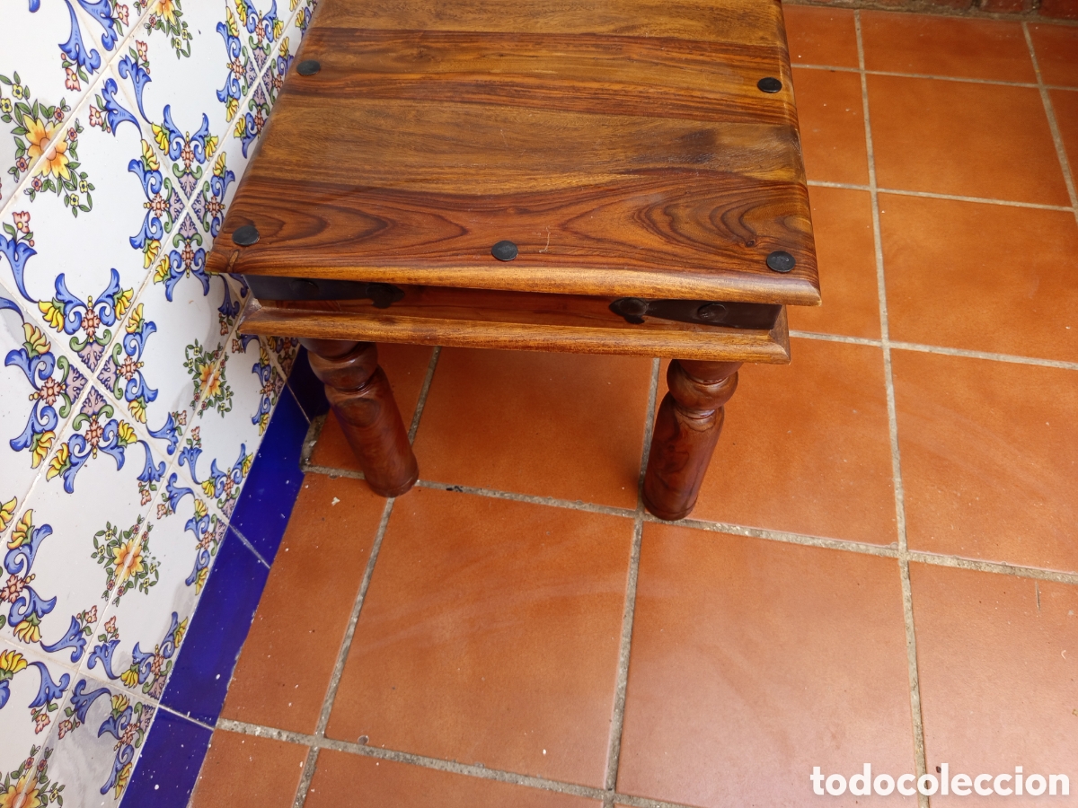 Antig&uuml;edades: Mesa robusta de madera vintage - Foto 2