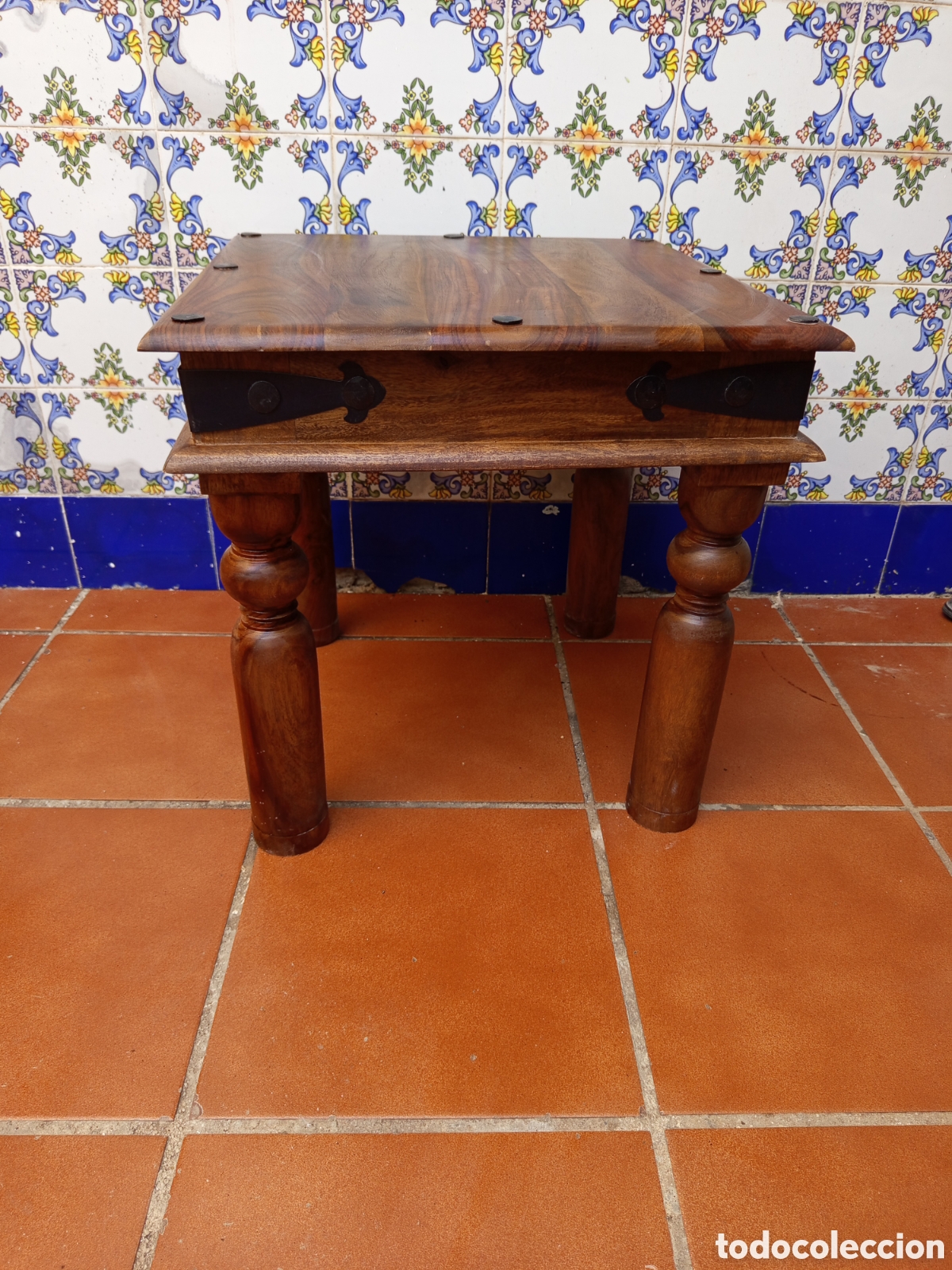 Antig&uuml;edades: Mesa robusta de madera vintage - Foto 3