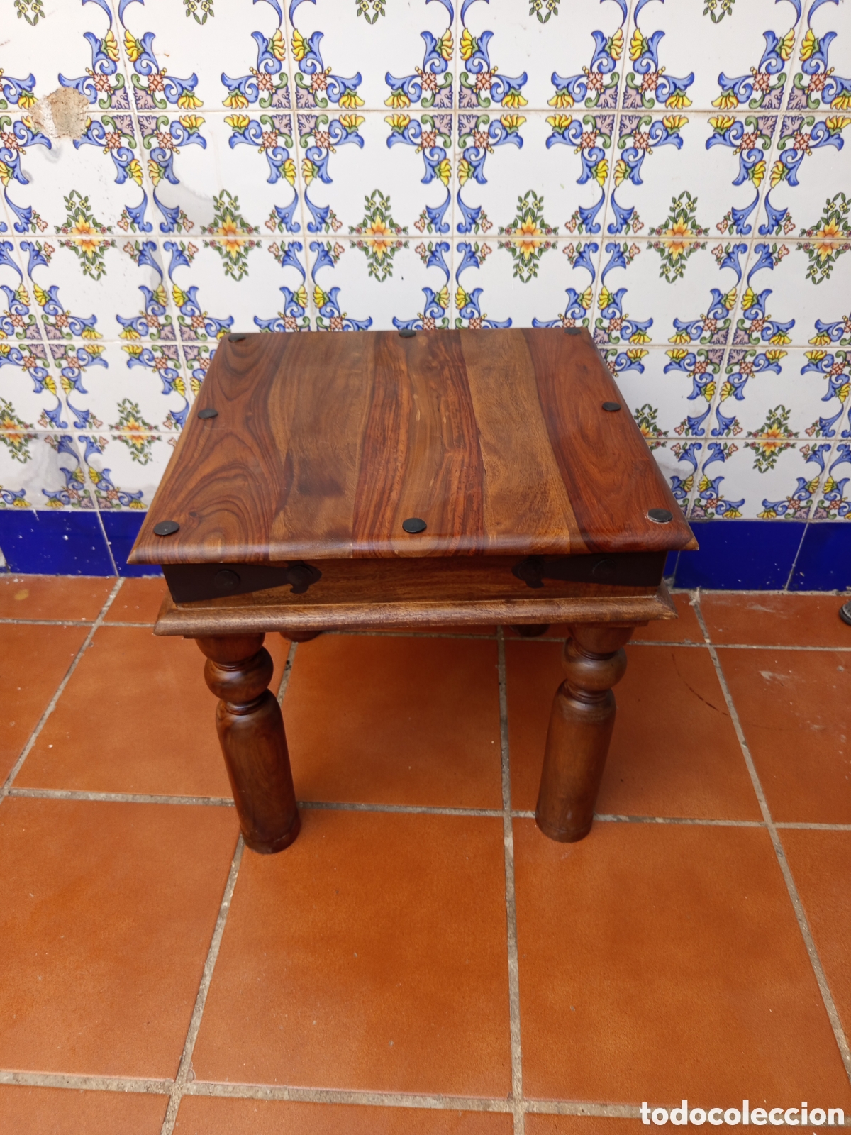 Antig&uuml;edades: Mesa robusta de madera vintage - Foto 1