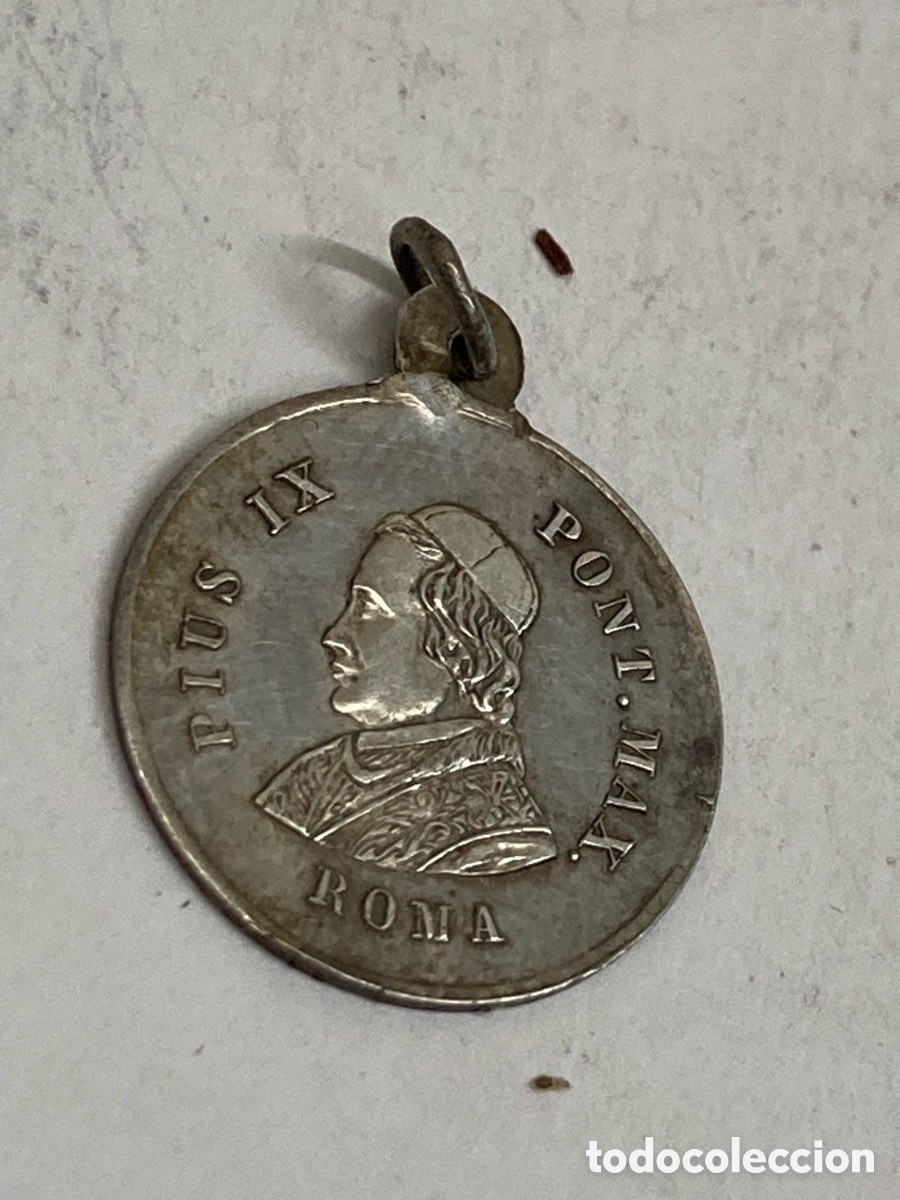 Antig&uuml;edades: Medalla de metal religioso C350 - Foto 1