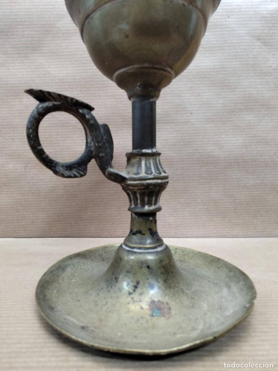 Antig&uuml;edades: ANTIGUO CANDIL DE BRONCE - Foto 7