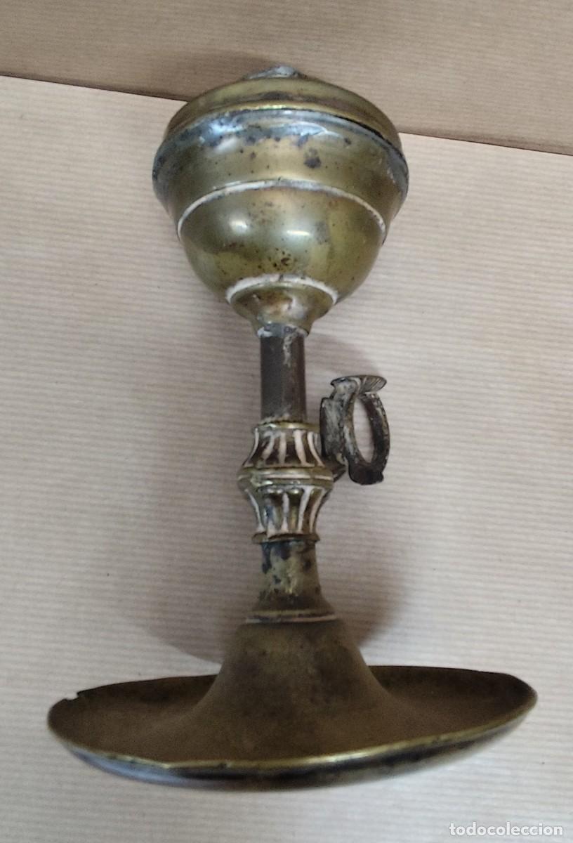 Antig&uuml;edades: ANTIGUO CANDIL DE BRONCE - Foto 11