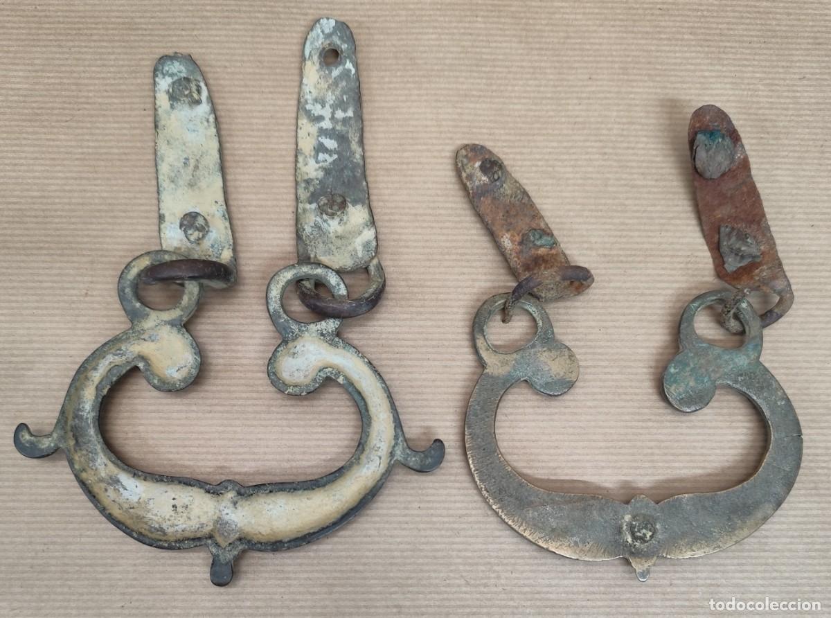 Antig&uuml;edades: 2 ASAS DE BRONCE SIGLO XIX - Foto 5