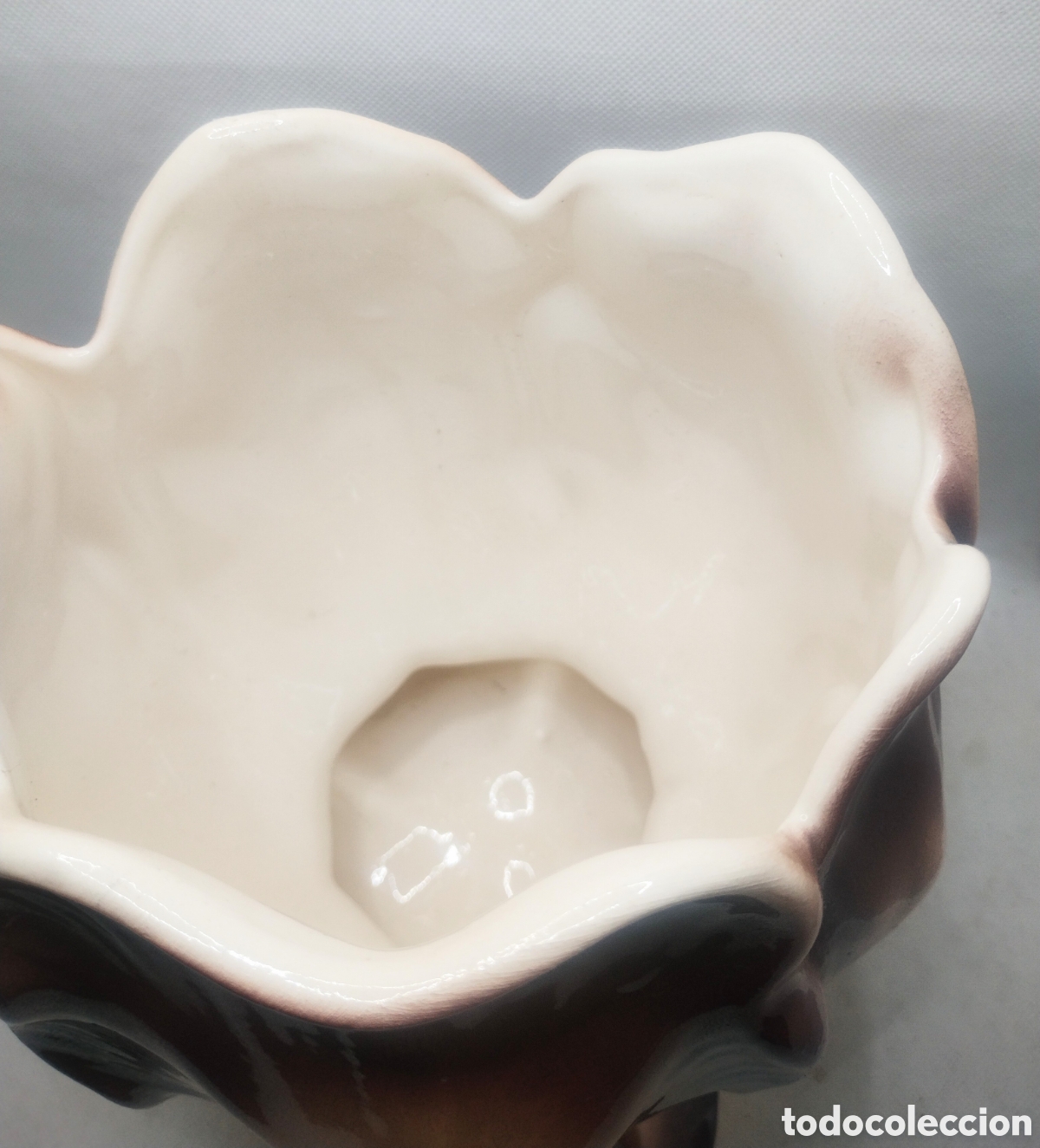 Antig&uuml;edades: Gran centro de mesa en forma de flor con esmaltes reflejo - Foto 3